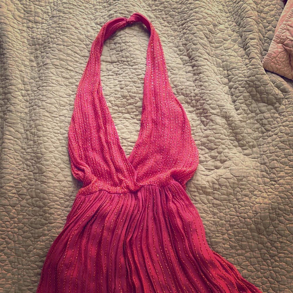 Chelsea and Violet Stunning Coral cocktail dress